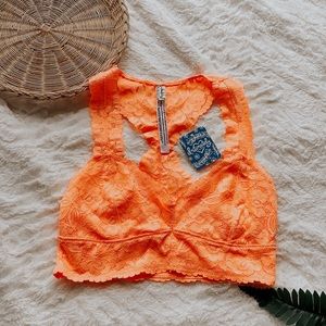 Free People • Orange Gallon Racerback Bralette